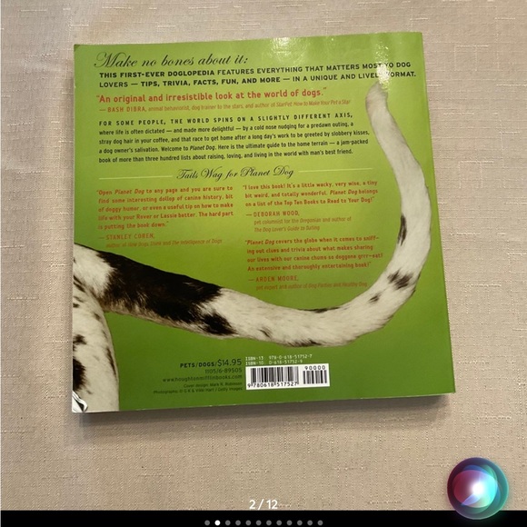 NWT Book Planet Dog a doglopedia by, Sandra and Harry Choron - Picture 2 of 12